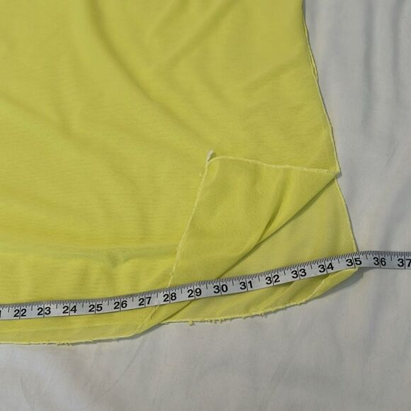 Chic Light Yellow Sheer Wrap approximately 43x70” so many ways to style worn 1x - Picture 7 of 7